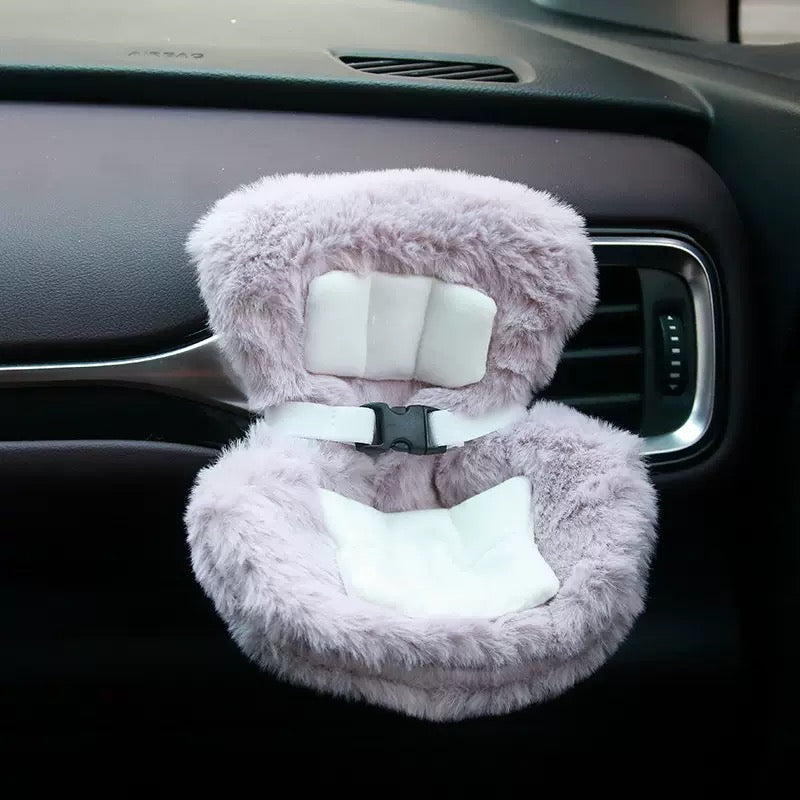 Bubu Seat Cushion for Labubu - Car Air Vent Mount