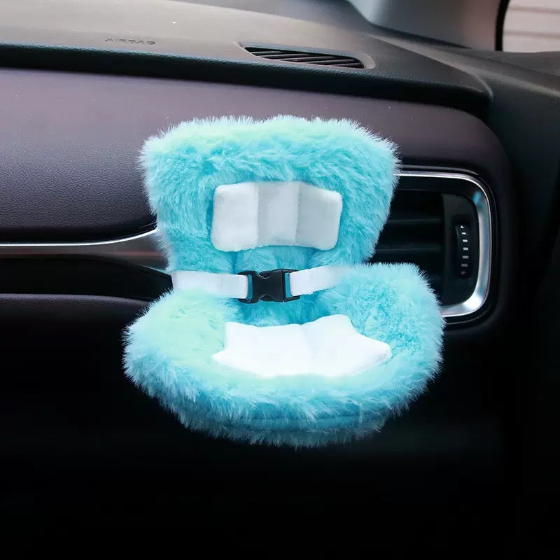 Bubu Seat Cushion for Labubu - Car Air Vent Mount