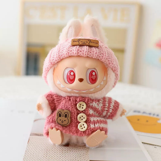 Bubut Cloth for Labubu - Pink Winter