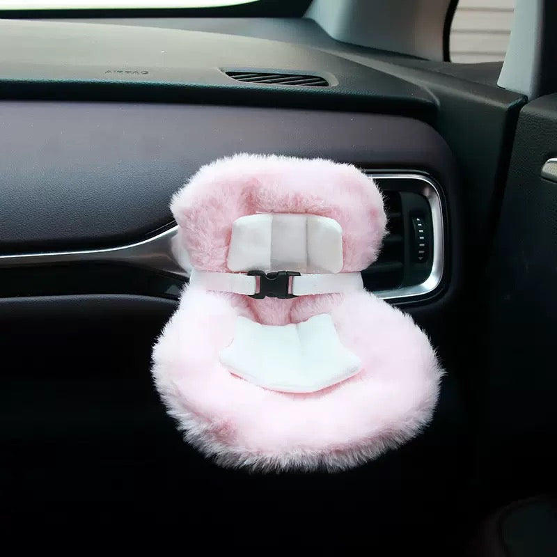 Bubu Seat Cushion for Labubu - Car Air Vent Mount