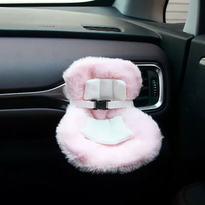 Bubu Seat Cushion for Labubu - Car Air Vent Mount